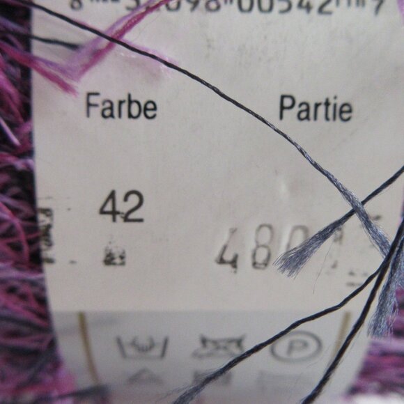 FLUTTER Yarn Eyelash #42 Purple & #14 Green 20g 75 yards * Made in Italy NEW - Picture 12 of 13